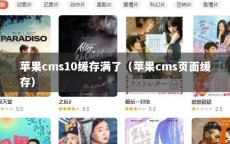 苹果cms10缓存满了（苹果cms页面缓存）