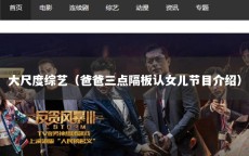 大尺度综艺（爸爸三点隔板认女儿节目介绍）