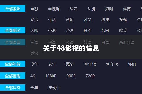 关于48影视的信息